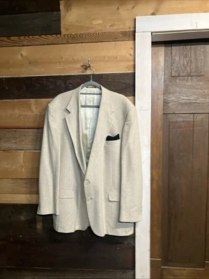 Chaqueta Blazer VINTAGE Botany 500 Para Hombre XL 100% Seda Pura Foto 1 de 4