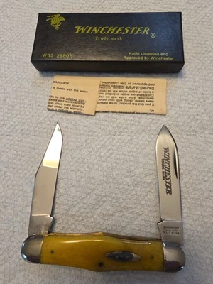 Navaja de Bolsillo Plegable Winchester 2880 1/2 Huelle Centro Hueso de Alce Nueva en Caja Foto 1 de 4