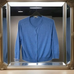 Woolovers Silk Cotton Tight Knit Cardigan XL UK 18 - Picture 1 of 7
