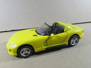 376S Maisto Chrysler Viper RT/10 Yellow 1:39 Friction Toy Works Not - Picture 1 of 7