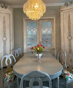 Kulissentisch, Schweden um 1890, Gustavian - Bild 1 von 15