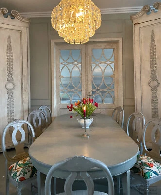 Kulissentisch, Schweden um 1890, Gustavian - Bild 1 von 4