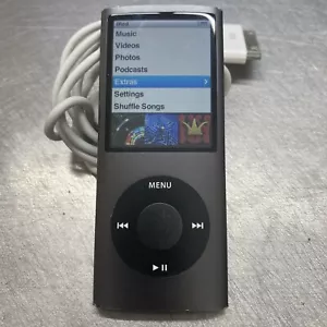 Ipod Nano 4th Gen 8gb Black. New battery installed - - Picture 1 of 4
