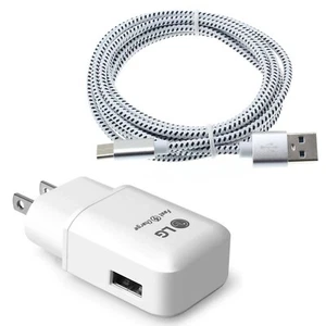 18W Fast Home Charger 6ft USB-C Cable Power Adapter QC3.0 TYPE-C for Cell Phones - Picture 1 of 7