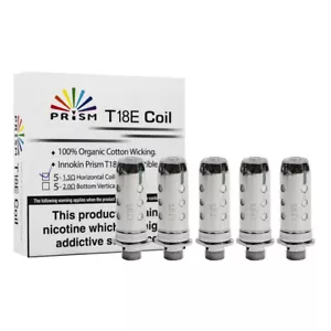Innokin Prism T18E Coils - 1.5 and 2.0 ohm - New Boxed and Security Coded - Picture 1 of 5