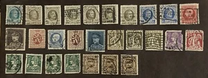 Small Selection of Belgium Stamps 1922 - 1932 used multiples - Picture 1 of 3
