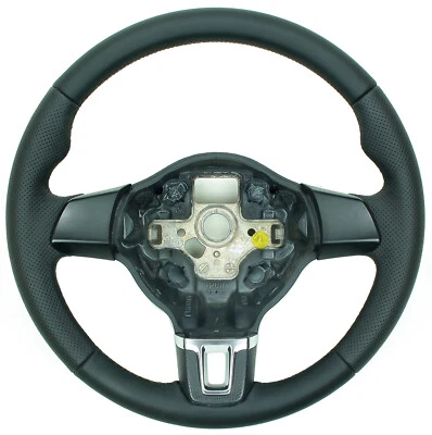 VW Golf VI 6 Touran Tiguan Caddy Jetta Passat Lenkrad Lederlenkrad neu bezogen - Bild 1 von 3