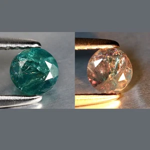 0.37 ct Best Round Cut (4 x 4 mm) Green Un-Heated Alexandrite Natural Gemstone - Picture 1 of 3