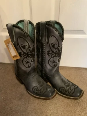 New Corral Square Toe Boots Size 9 - Image 1 of 4