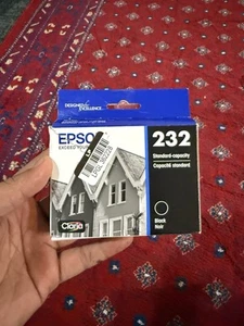 EPSON T232 Claria Genuine Ink Standard Capacity Black Cartridge NEW Ex 9/2027 Ne - Imagen 1 de 3