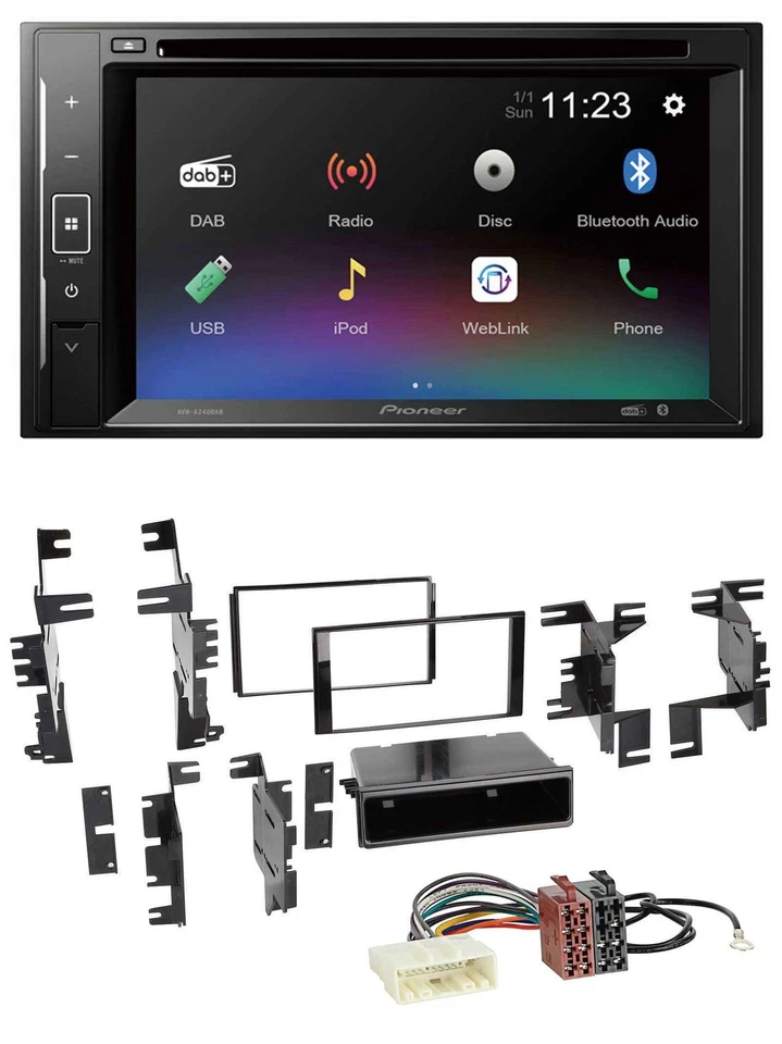 Pioneer Bluetooth MP3 USB 2DIN DAB DVD Autoradio für Nissan Cube ab 09 Frontier - Bild 1 von 4