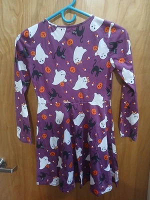 NIÑAS10 12 VESTIDO HALLOWEEN LUGAR INFANTIL FANTASMA MORADO Foto 1 de 4