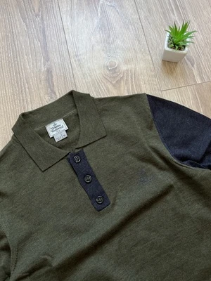 Vivienne Westwood Wool Polo Sweater Green Khaki Size M - Image 1 of 4