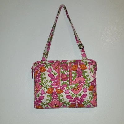Bolso Bandolera Vera Bradley Retirado Floral Tableta Hipster Oficina Viaje  Foto 1 de 4