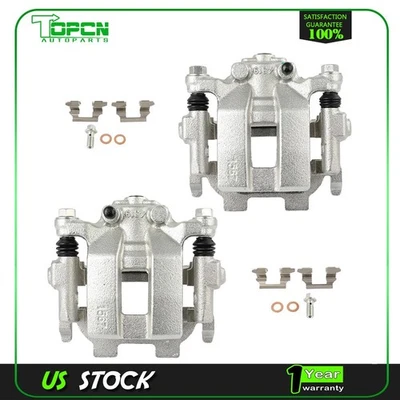 For 2008-2012 Infiniti EX35 2014-2017 QX50 Rear Pair Brake Calipers w/ Bracket - Image 1 of 4