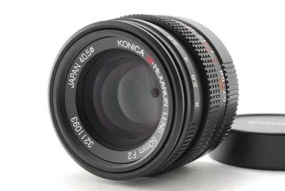 [ESTADO PERFEITO] Konica M-Hexanon 50mm f/2 para Leica M Mount lente MF padrão do Japão - Imagem 1 de 4