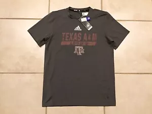 Adidas Texas A&M AGGIES Training Workout Tee T Shirt GE3069 Men’s Medium NWT - Picture 1 of 5