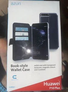Azuri Schutzhülle Klappetui Schwarz/Transparent für Huawei P10 - Bild 1 von 1