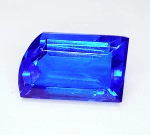 Loose Certified Gemstone 37.82 Ct Blue Topaz Transparent Fancy Cut AAA+ Quality - Picture 1 of 9