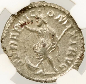 POSTUMUS 266AD Authentic Ancient Roman Billon Silver Coin SERAPIS NGC i121416 - Picture 1 of 4