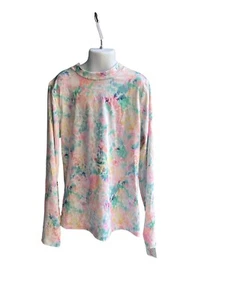Cat And Jack Multicolor Long Sleeve Swim Top Sz L 10/12 - Picture 1 of 3