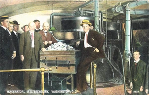 Washington DC. Macérateur d'argent, Trésor américain, carte postale - Photo 1 sur 2