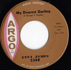 ETTA JAMES my dearest darling / tough mary U.S. ARGO 45rpm 5368_1960 - Picture 1 of 1