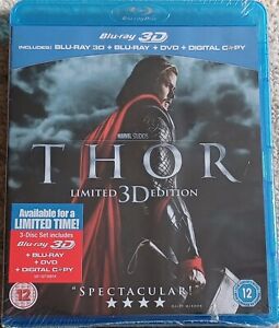 THOR LIMITED 3D EDITION BLU-RAY 3D + 2D NEW & SEALED MARVEL 