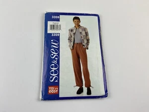 Butterick Schnittmuster 3359 Misses Größe 12 bis 16 Easy Zipper Fleecejacke - Bild 1 von 4