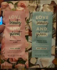 Love Beauty Planet Body Lotion Coconut Mimosa Flower/Murumuru Butter Rose .3oz - Picture 1 of 1