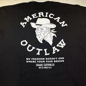 AMERICAN OUTLAW Chaads Workwear TEE T SHIRT Gr. Herren XXL Western Cowboy Patriotisch - Bild 1 von 5