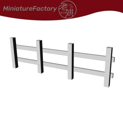 SSMODEL 1:160 N Scale Guard Rail Fence 8pcs Railroads Scenery Miniatures Factory - Image 1 of 2