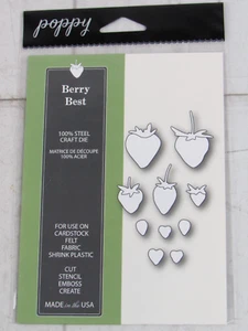 Poppy Stamp Steel Craft Die, Berry Best, 1167 - Picture 1 of 2