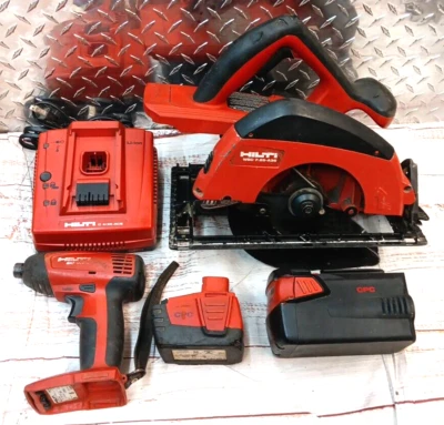 Hilti WSC 7.25-A36 Circular Saw & SID 144-A DRILL  2 Batteries And Charger - Image 1 of 4