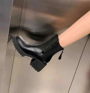 Botas Zapatos Botas Negro Talón 6 CM Elegantes Plataforma Piel Sintético 42768 - Imagen 1 de 5