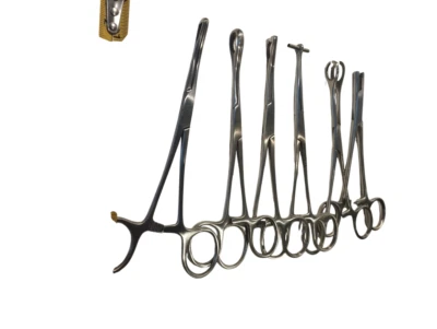 Piercing Instrumenten Zange Klemme Set 16 cm 6 tlg - Bild 1 von 4