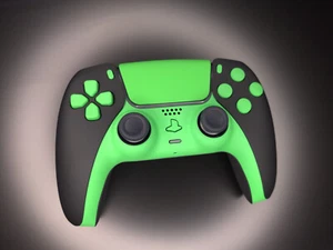 Modded PS5 DualSense Controller - Green/Black - Picture 1 of 8