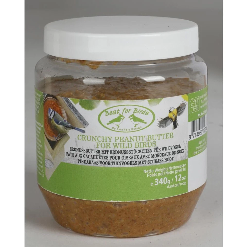 12x 340g Erdnussbutter Vogelfutter Wildvögel Erdnüsse Vögel füttern Futter 4kg - Bild 1 von 1