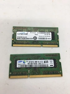 CRUCIAL 2GB DDR3 e Samsung 2GB 1rx8 PC3 computer portatile memoria RAM toshiba sattelite - Foto 1 di 10