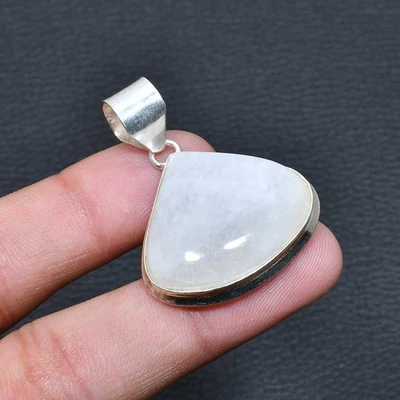 Colgante de joyería hecha a mano de piedra lunar arco iris 1,51" y448 Foto 1 de 3