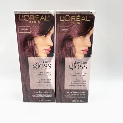 L'Oreal Le Color Gloss 1 Step Toning Gloss Auburn Deeply Conditions 4 oz. 2 Pack - Image 1 of 4