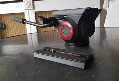 Rotule Vidéo MANFROTTO MVH500AH avec 2 plateaux - Photo 1/4