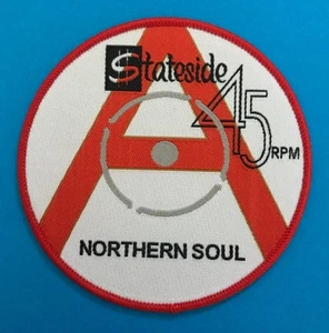 NORTHERN SOUL IRON ON PATCH - STATESIDE - NORTHERN SOUL - RED DEMO PATCH - Picture 1 of 1