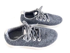 Tenis Allbirds Wool Runner 0818-NV1 grises para mujer talla 6 con cordones - Imagen 1 de 10