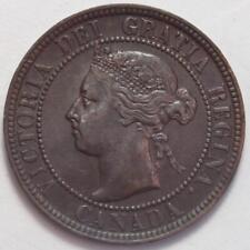 Canada 1896 Large Cent, High EF-AU Grade, Old Date Queen Victoria (71b)