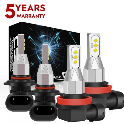 Combo de luces LED para Honda Insight 2010-2014 bombillas de haz alto + bajo 6000 k Foto 1 de 4