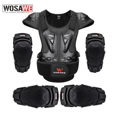 WOSAWE armadura corporal de motocicleta adulta corrida equipamento de proteção joelho almofadas de cotovelo - Imagem 1 de 4