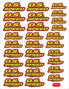 OS Speed RC Sticker Decal electric buggy cars truck Nitro Engine - Picture 1 of 16