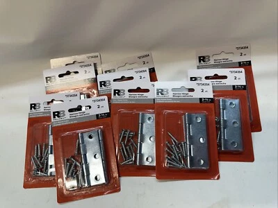 Bisagra de puerta interior/exterior de mortaja ReliaBilt de 10 (2 paquetes) plateada 2-1/2" H 3734354 Foto 1 de 4