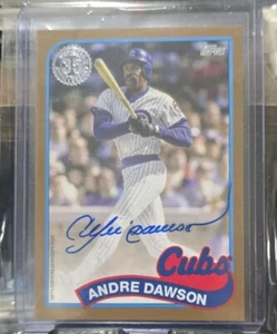 2024 Topps Series 1 Andre Dawson 1989 Topps Gold Auto 11/50 #89BA-AD. - Picture 1 of 3